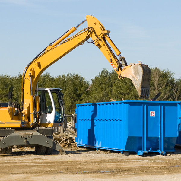 what are the rental fees for a residential dumpster in Dingess